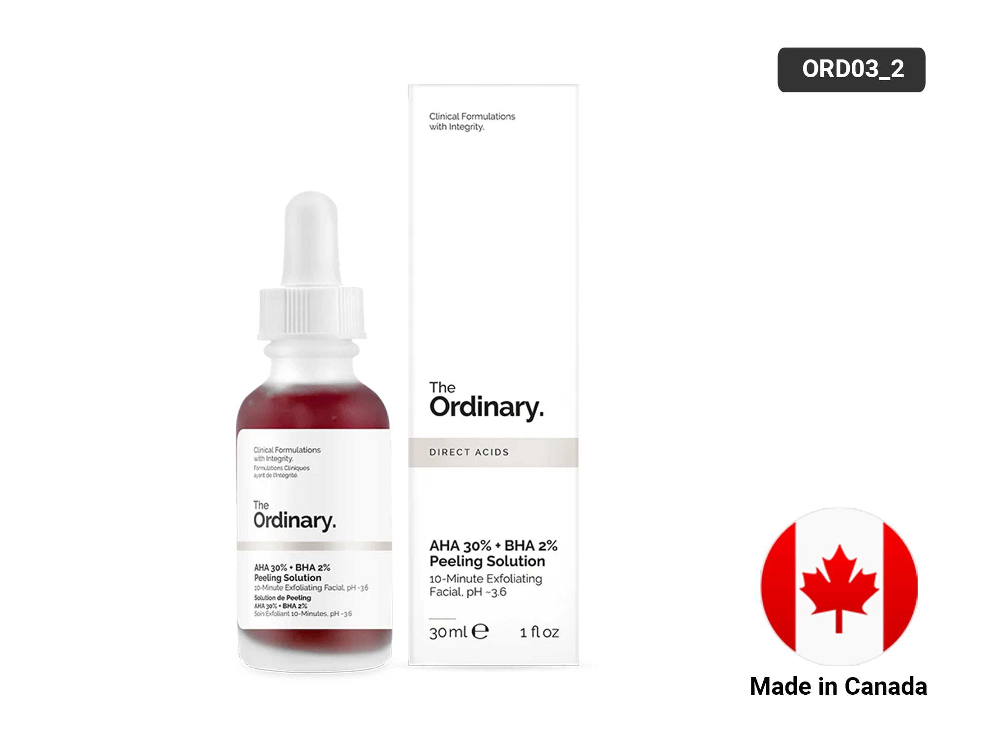 Buy Original The Ordinary Direct Acids AHA 30% + BHA 2% Peeling Solution 30ml in Sri Lanka